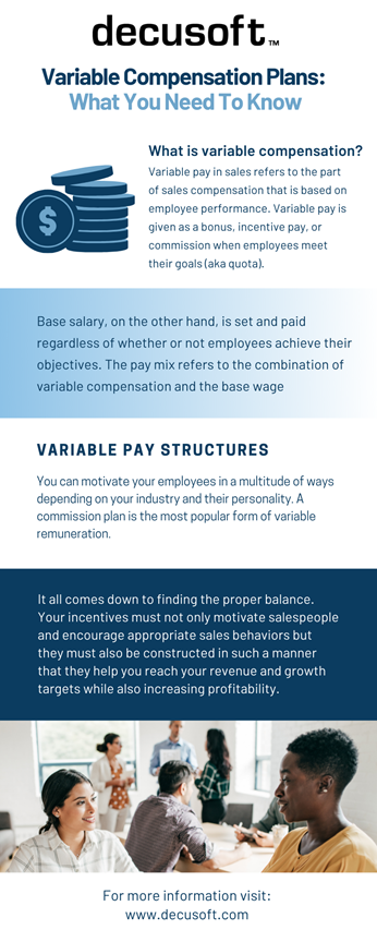 infographic on variable compensation planning